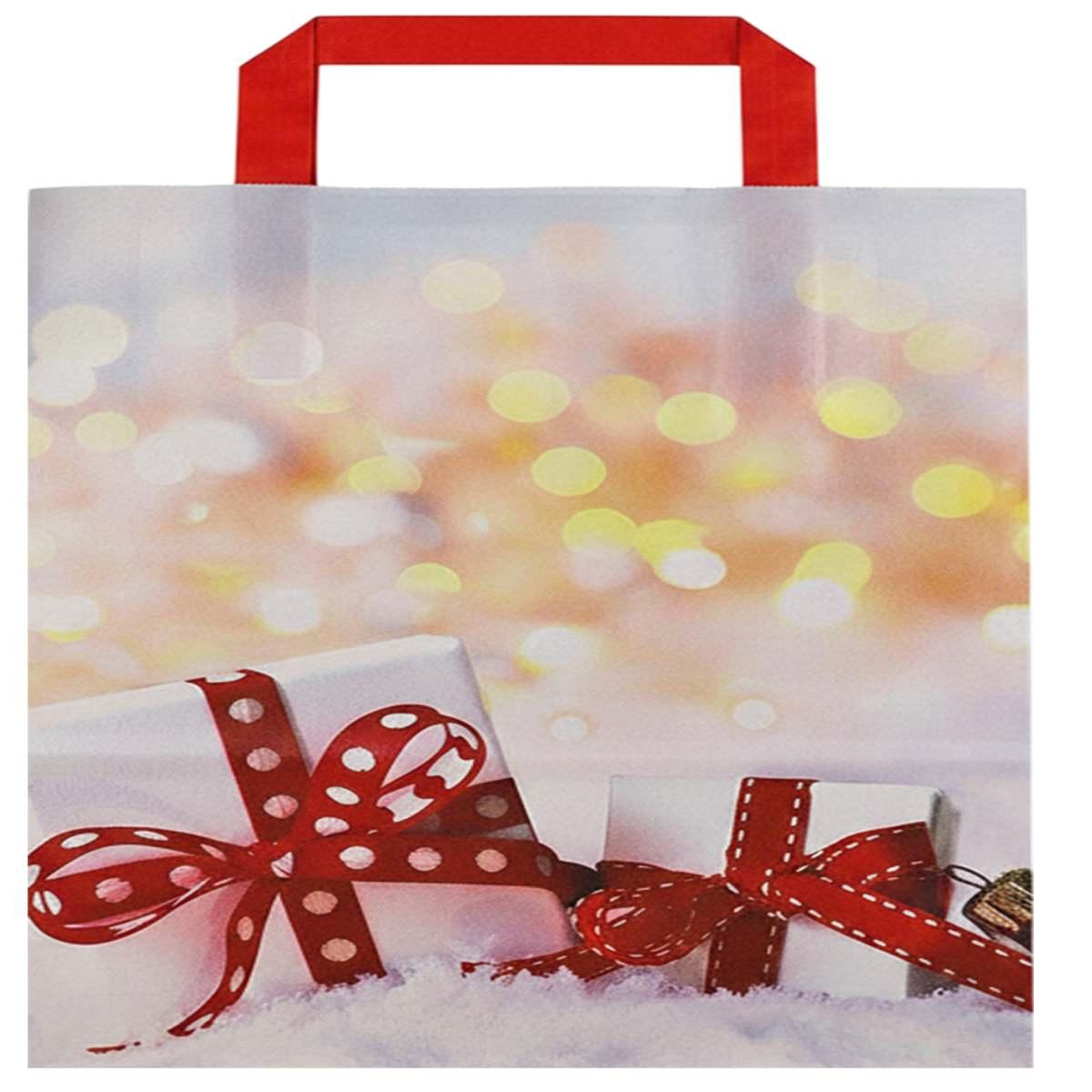 Shopper in carta h.49 x l.45 x p.15 cm fantasia natalizia christmas gift