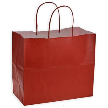 Shopper carta rosso italy  h28 X l32 X p13 cm