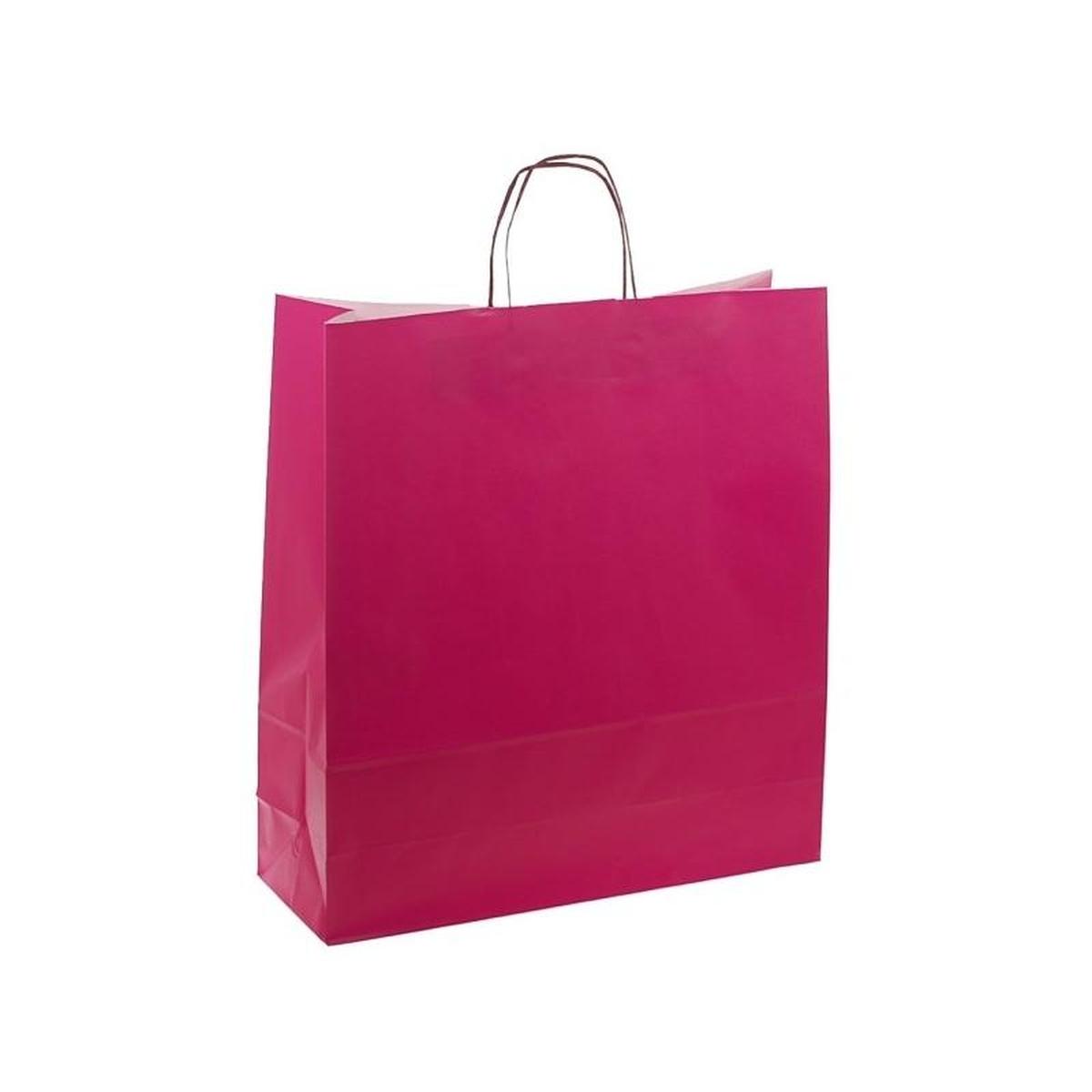 Shopper in carta h.49 x l.45 x p.15 cm colore fucsia