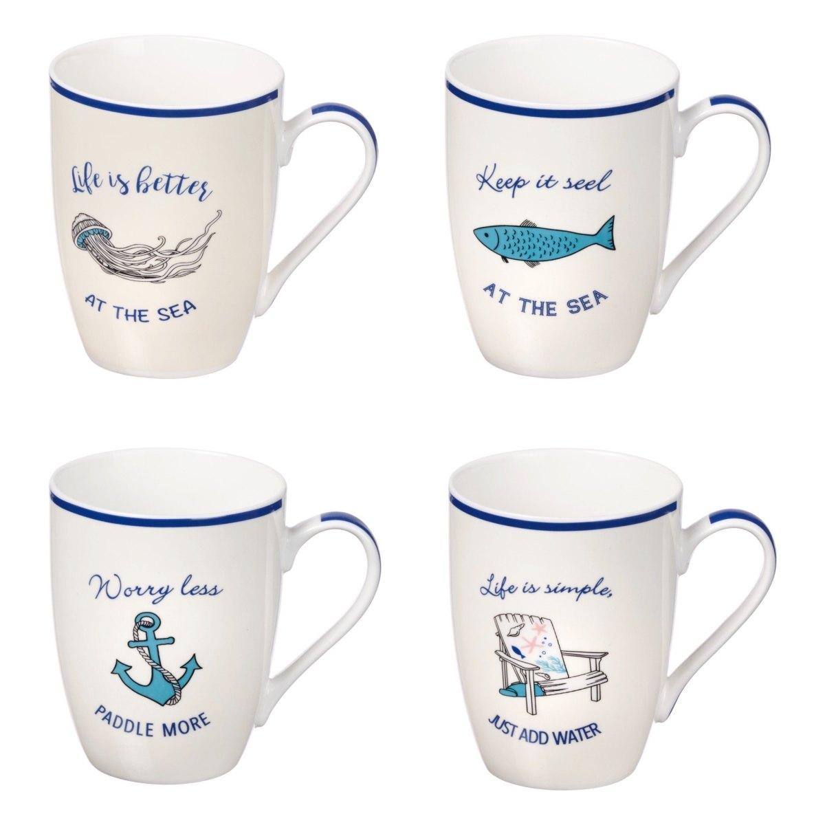 Tazza mug new bone china d.8xh.10,5 cm linea mare