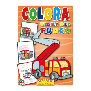 Libro da colorare i vigili del fuoco