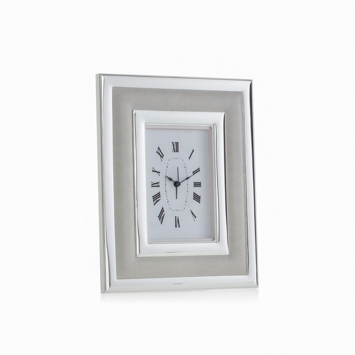 Orologio 9x13 con pelle grigio
