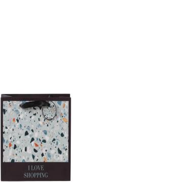 Shopper in carta 18 x 10 x h.23 cm fantasia astratta