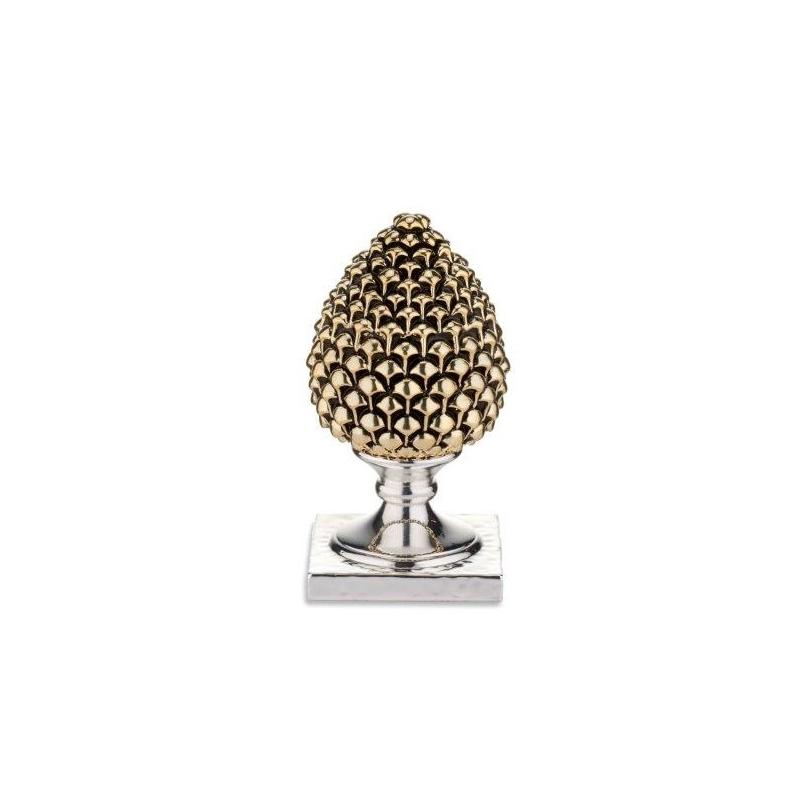 Pigna oro base argento altezza 19 cm valenti