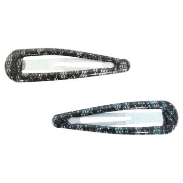 Clic clac per capelli 6 cm smaltato con glitter