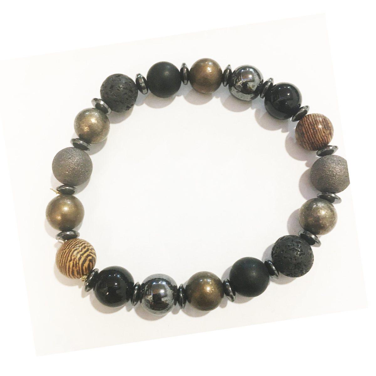Bracciale pietre con elastico