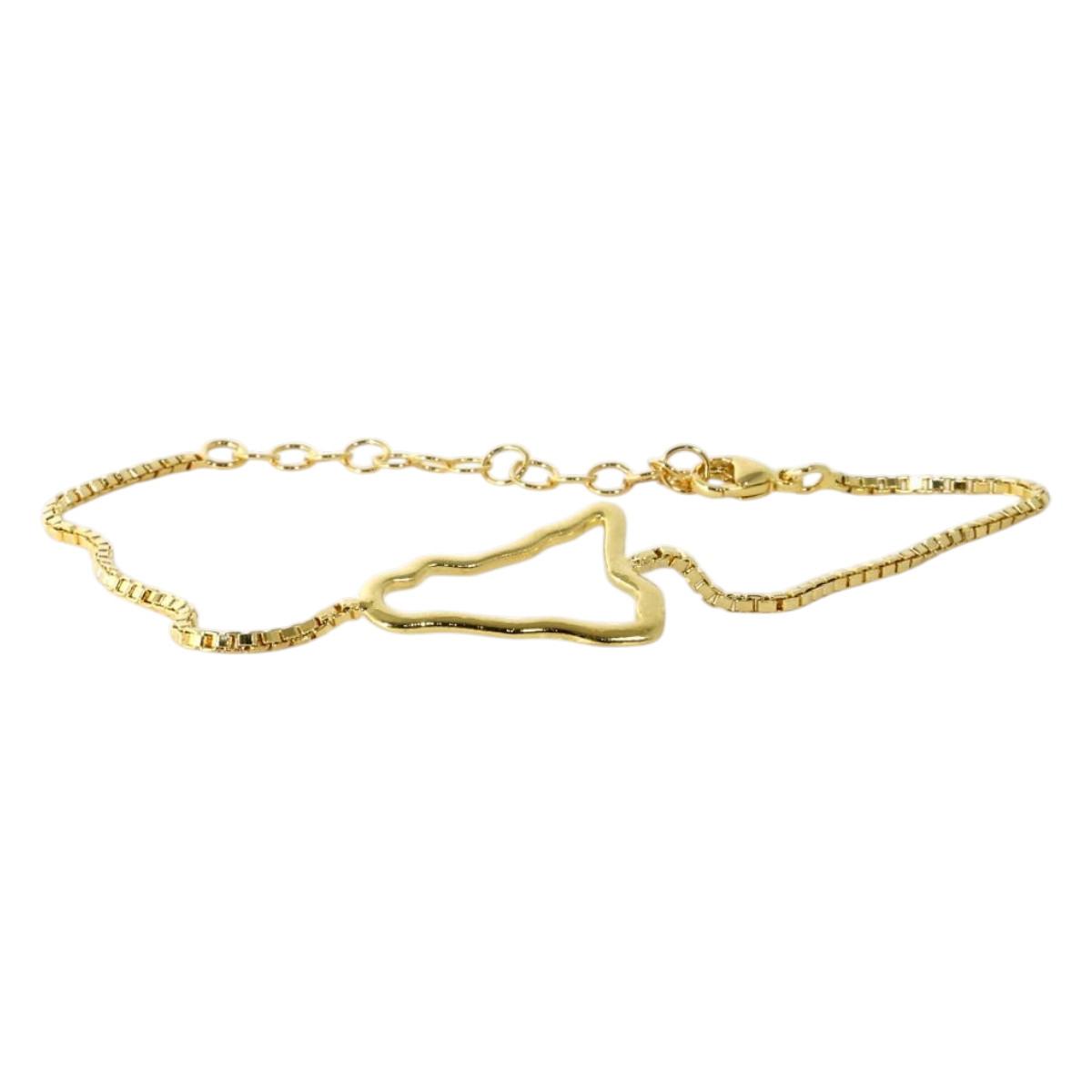 Bracciale Sicilia in ottone rodiato Made in Italy