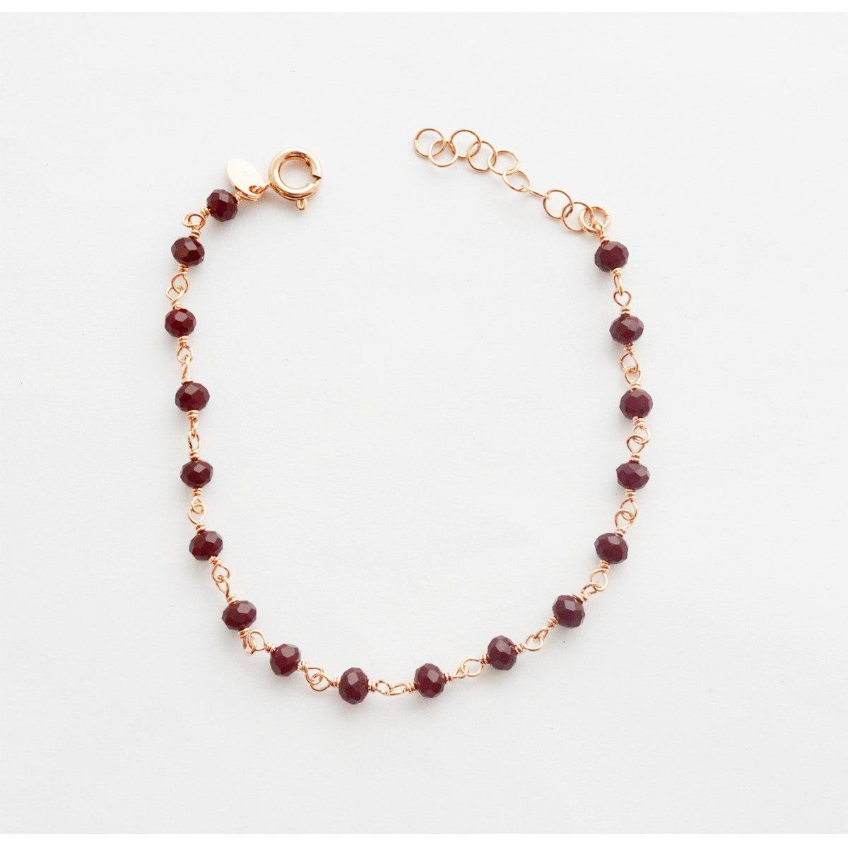 Bracciale in metallo rodiato e cristallo