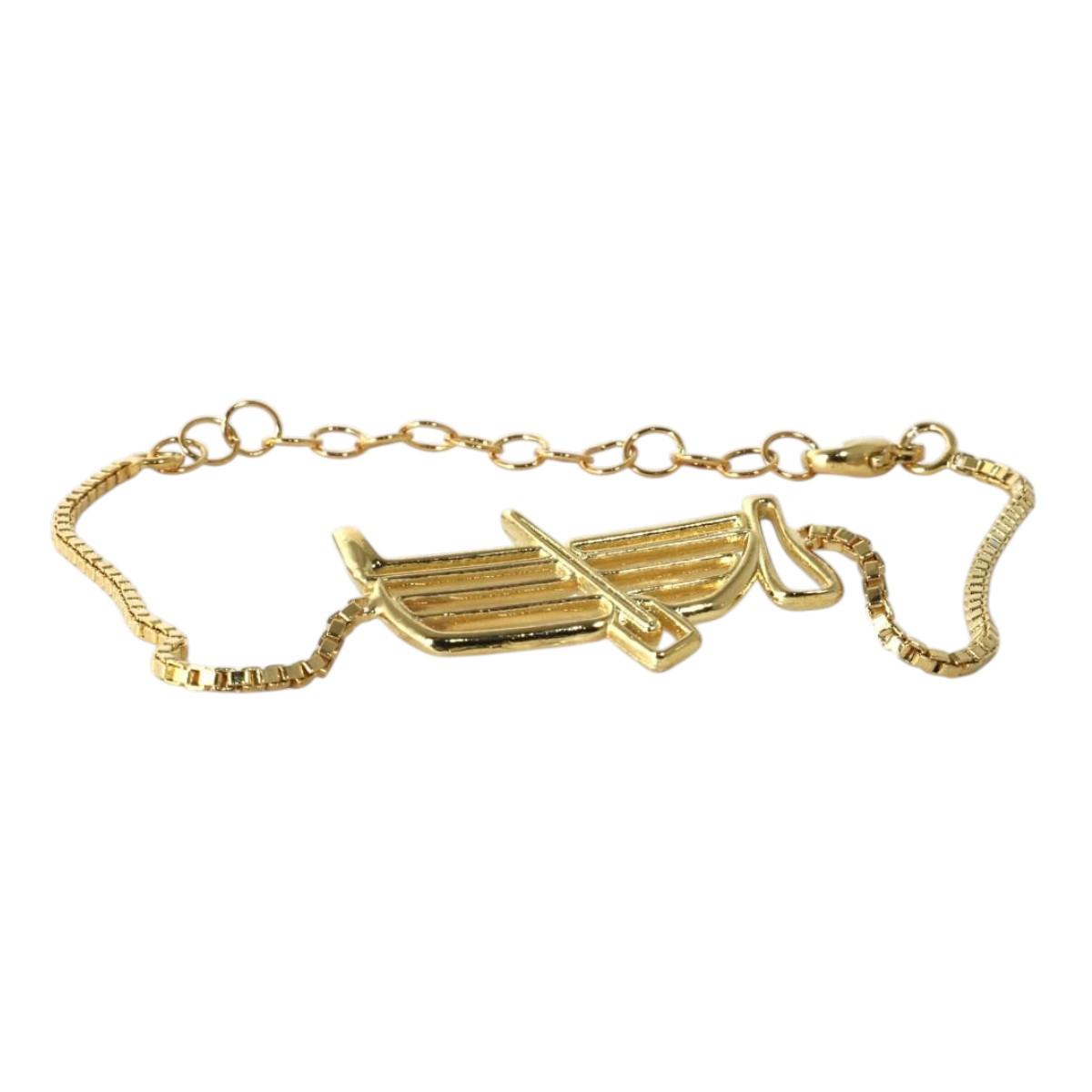 Bracciale barca in ottone rodiato Made in Italy