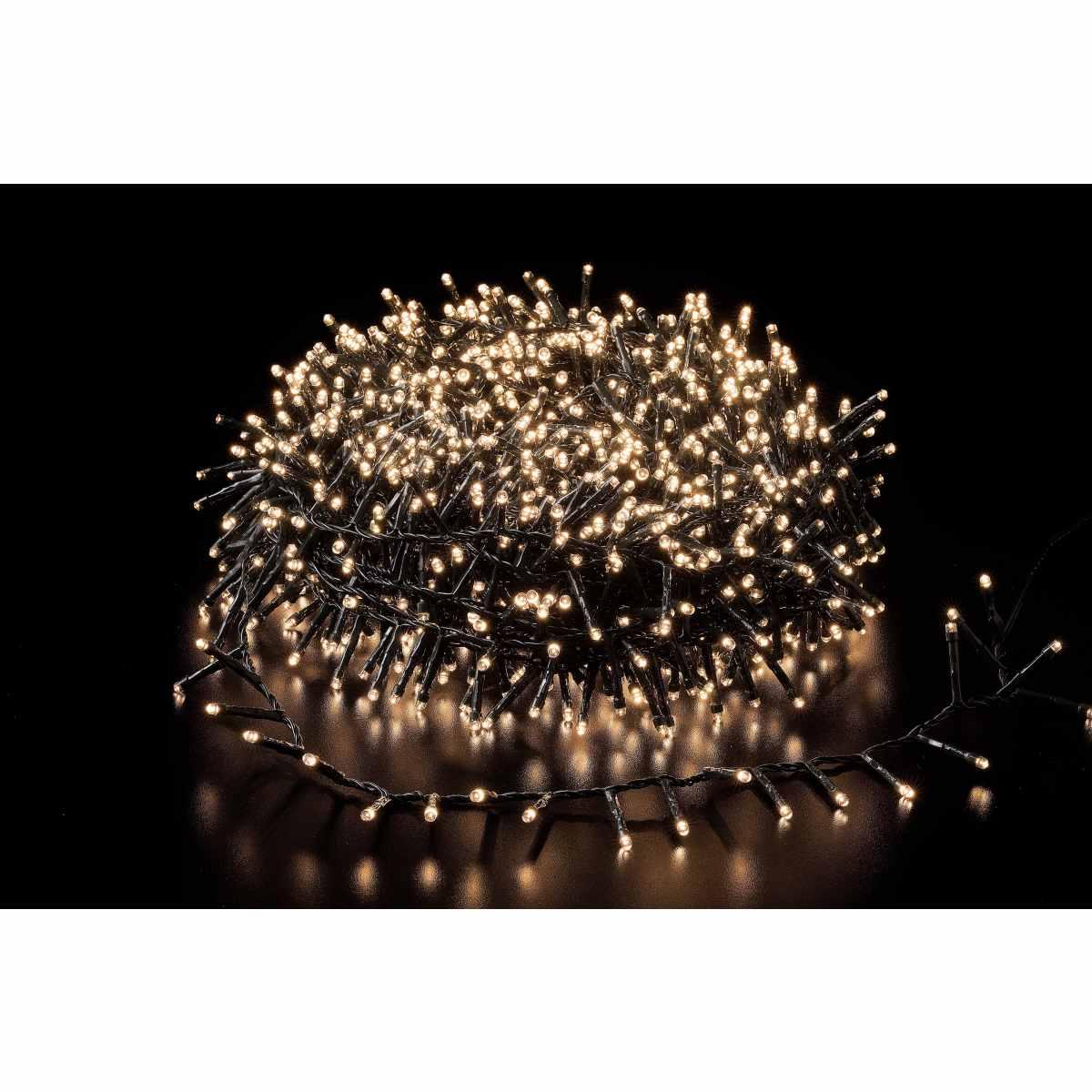 700 minilucciole led colore bianco luce calda