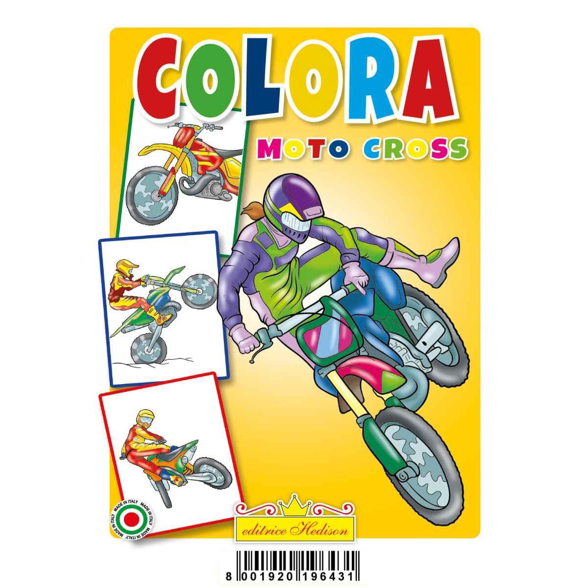 Libro da colorare ...moto cross