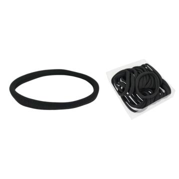 Fascia elastico per capelli sottile nera in box da 24 pezzi