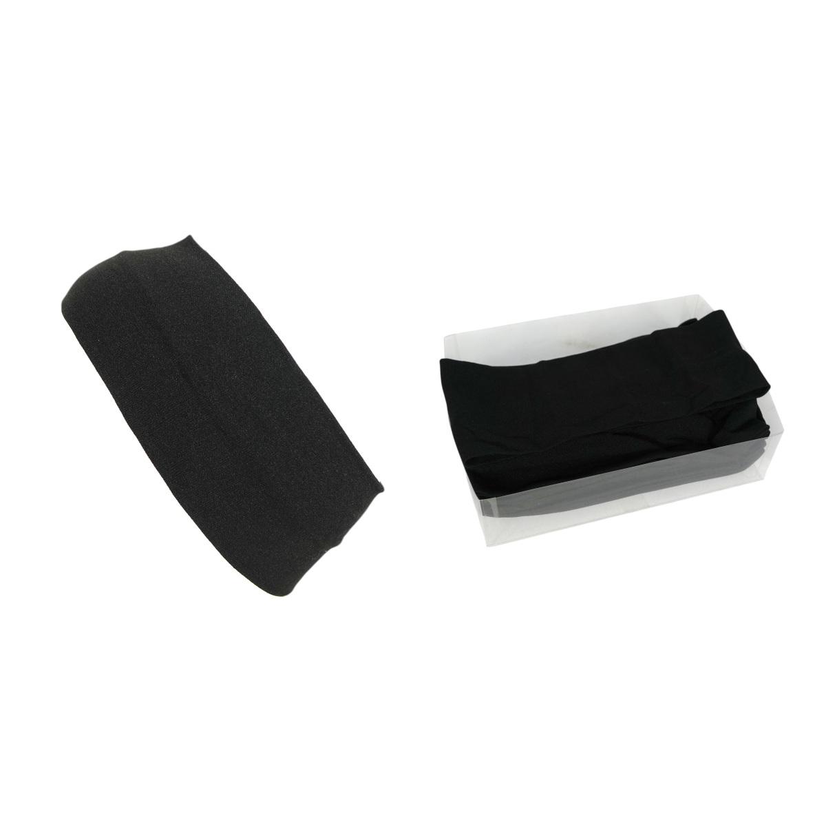 Fascia per capelli nera in box da 12 pezzi
