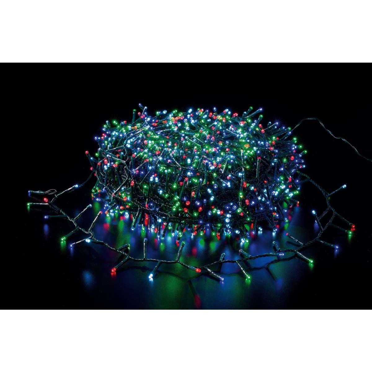 1000 minilucciole led multicolor e bianco
