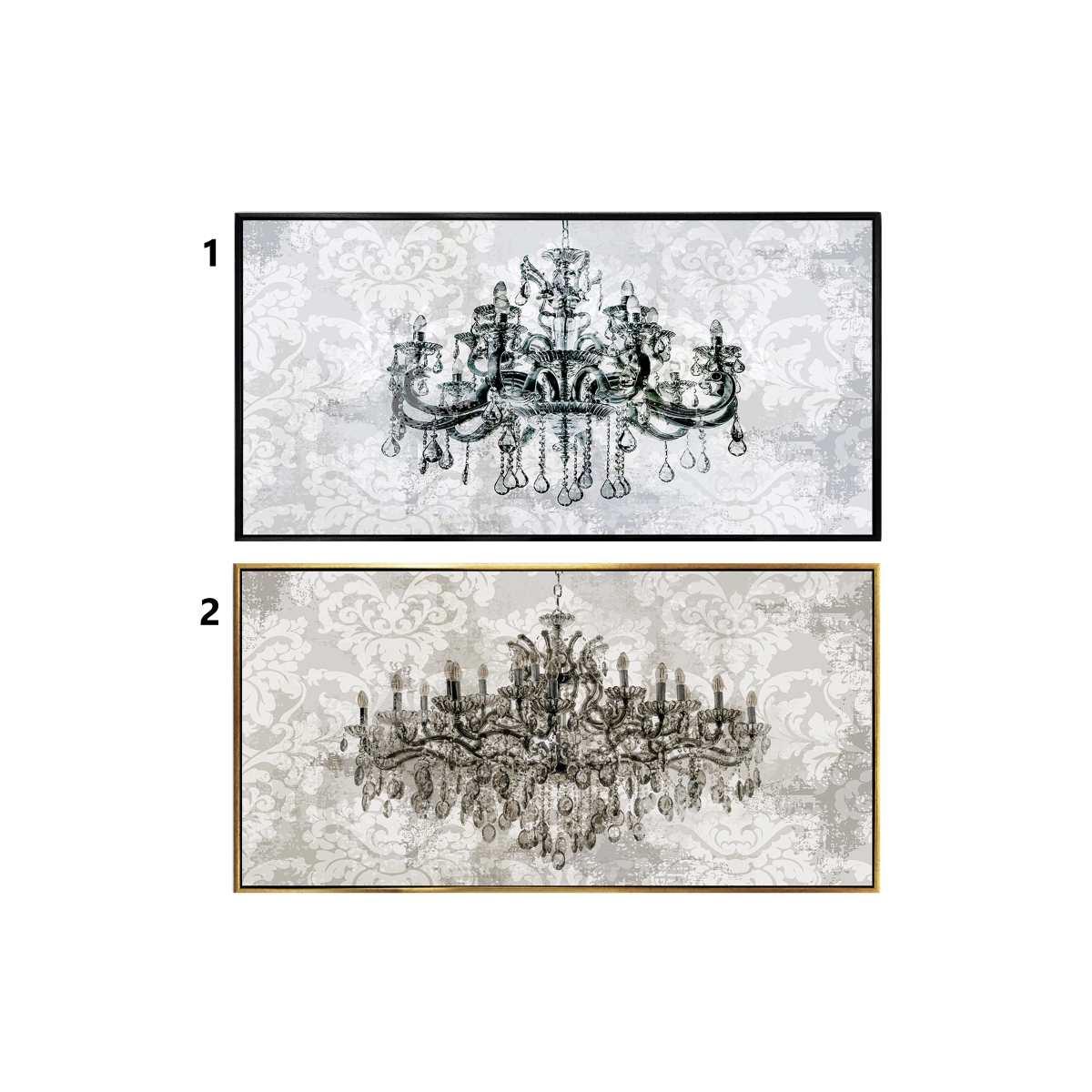Oleografia su tela con cornice 120x60 cm