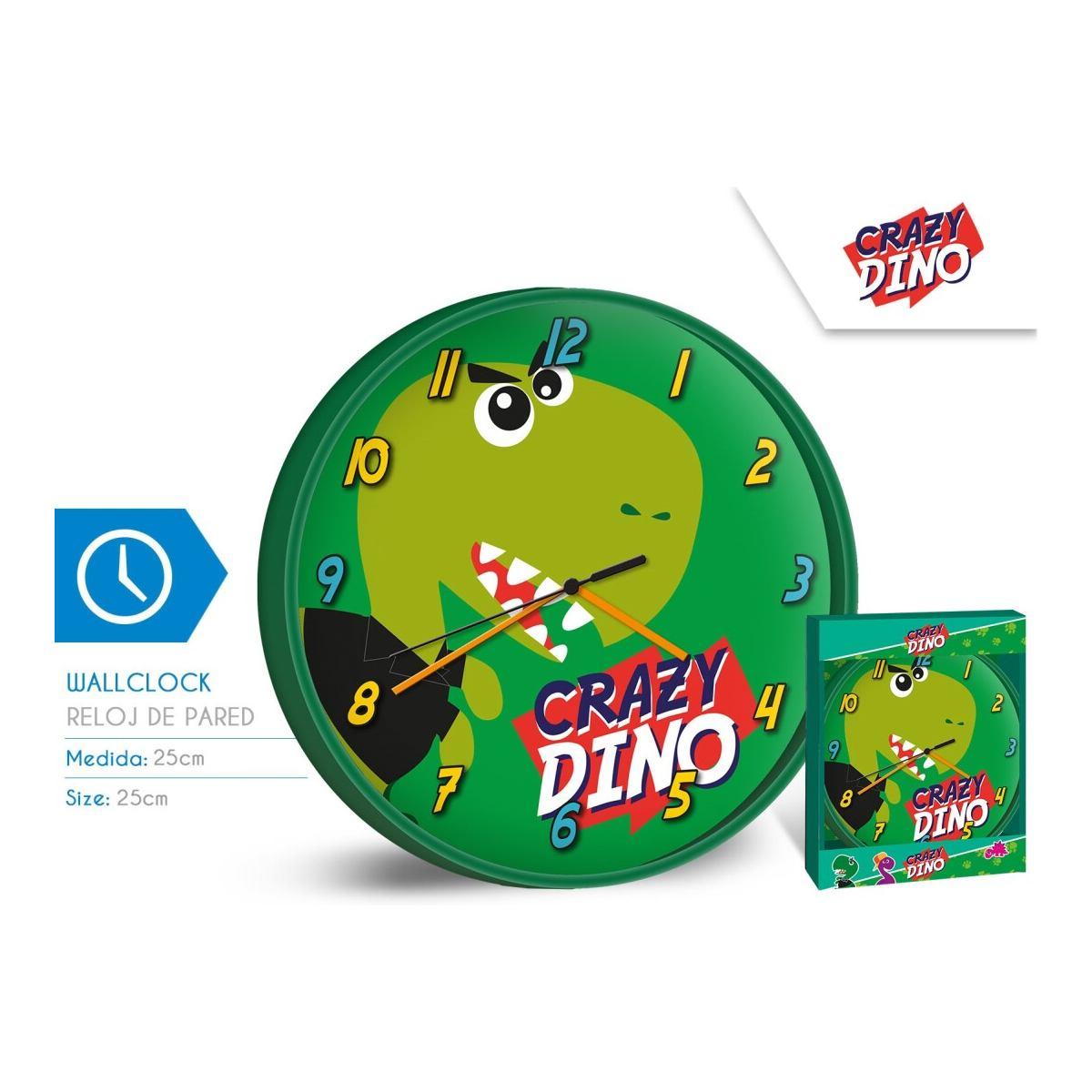 Orologio da parete crazy dino