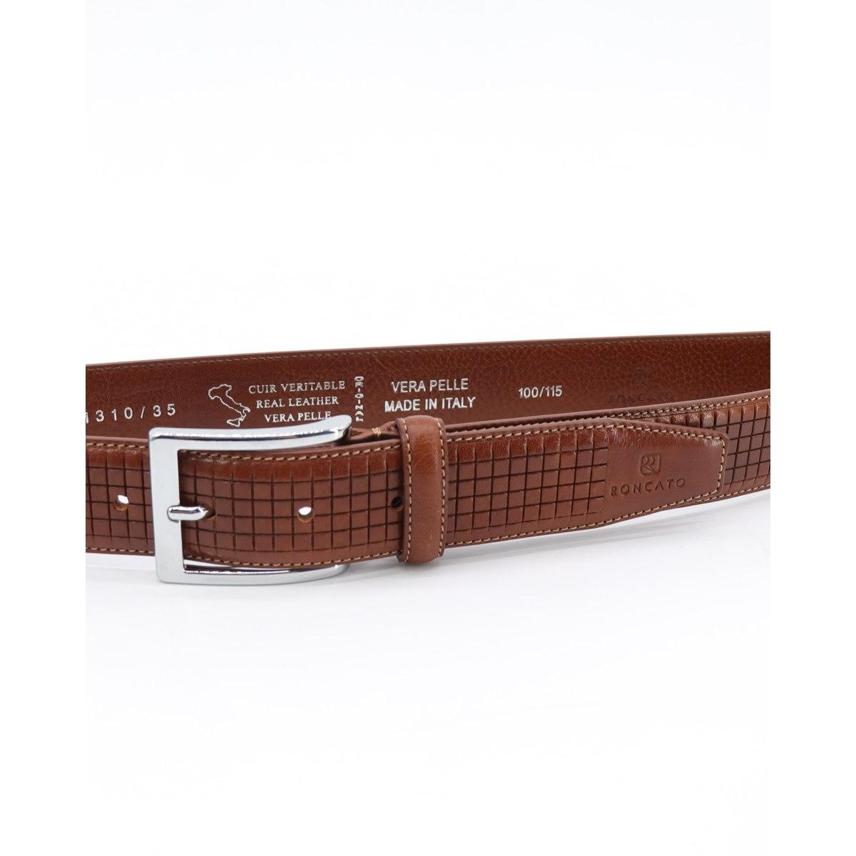 Cintura uomo in pelle roncato