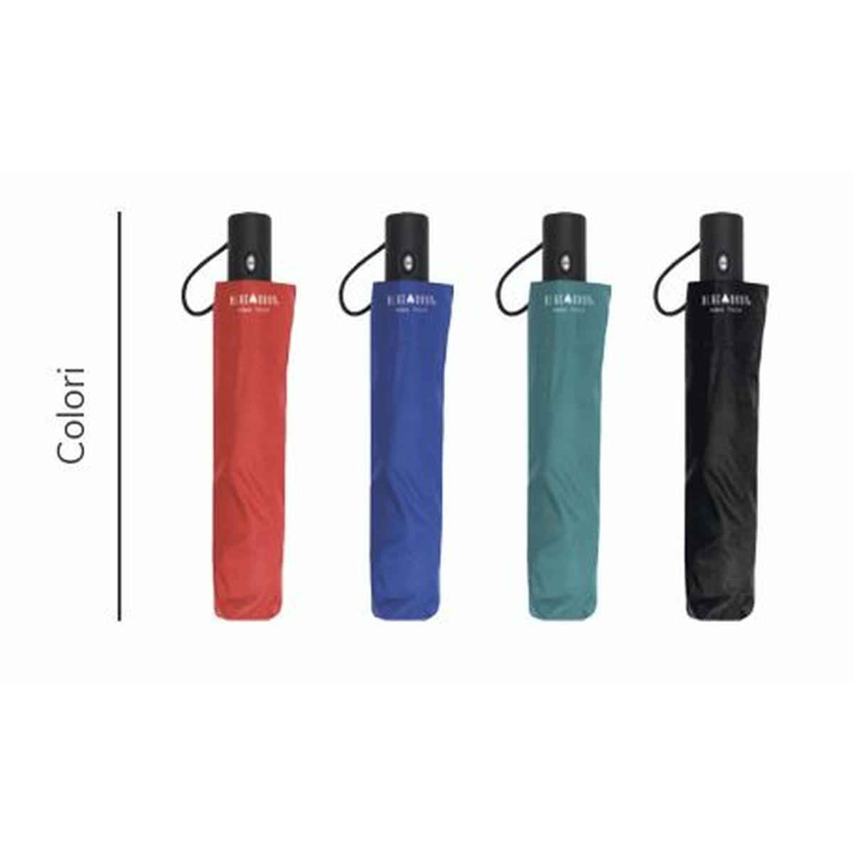 Ombrello mini open-close in microfibra antivento Blue Drop