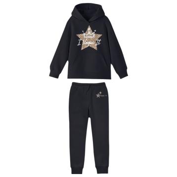 Tuta bimba felpa con cappuccio e pantalone i vogue it