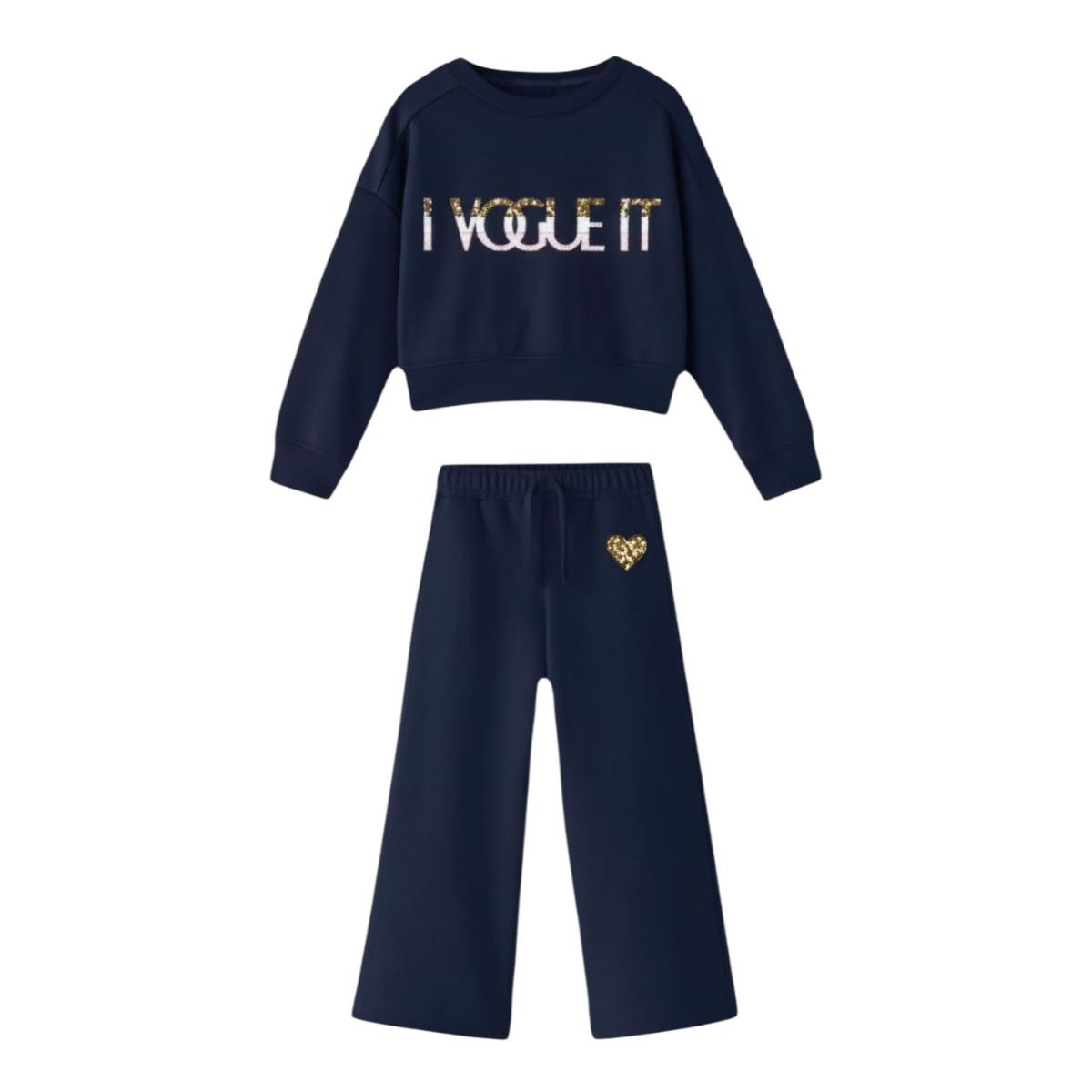 Tuta bimba felpa  pantalone I Vogue It