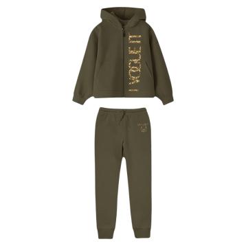 Tuta bimba felpa con cappuccio e zip e pantalone i vogue it