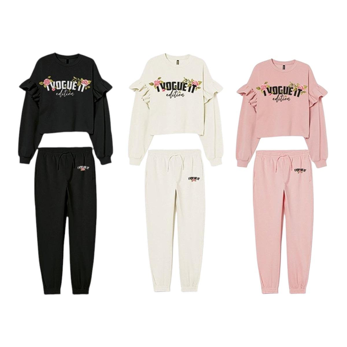 Tuta donna felpa corta e pantalone I Vogue It