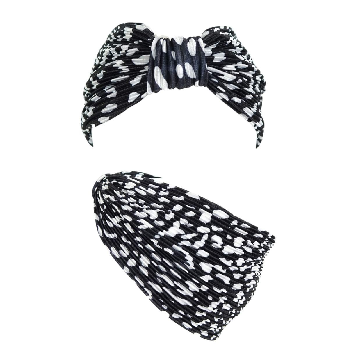 Fascia per capelli donna maculata e pois Le Kikke